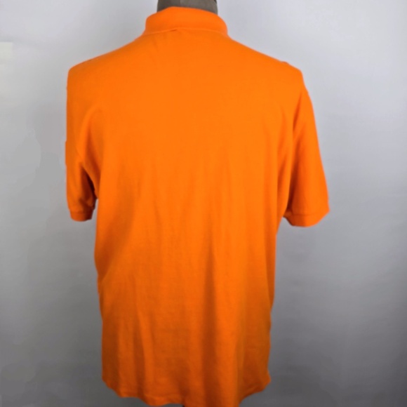 Polo Ralph Lauren Mens XL Orange #3 Summer RLPC Big Pony Rugby Crest Shirt - Picture 5 of 9